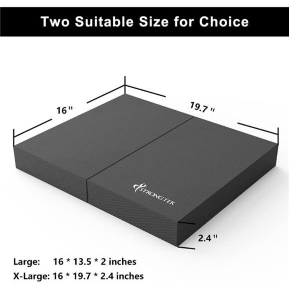 Balance Pad, Balancing Foam Pad, Large 2 in 1 Yoga Foam Cushion Exercise Mat - Picture 5 of 6